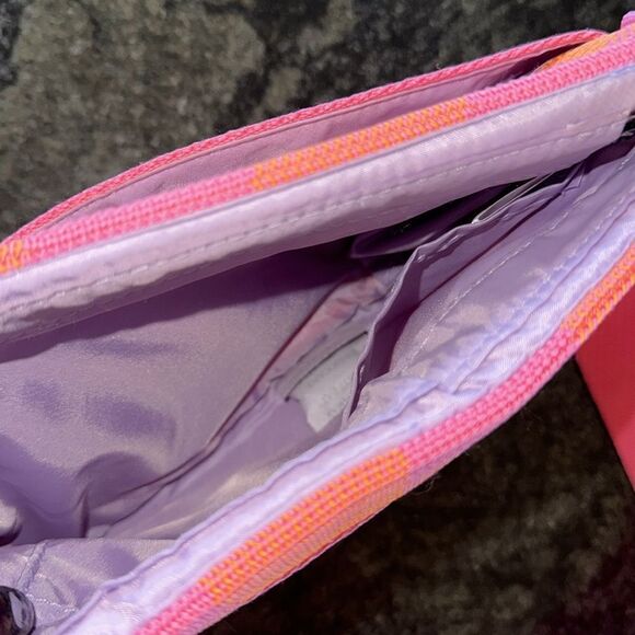 Isaac Mizrahi x Wild One Pink and Orange bag , Treat Pouch Recycled Knit - Picture 7 of 8